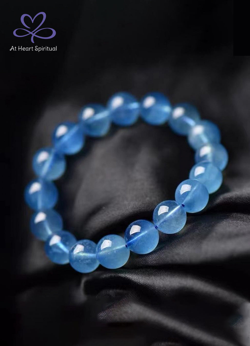 Natural Aquamarine Bracelet, Water Energy