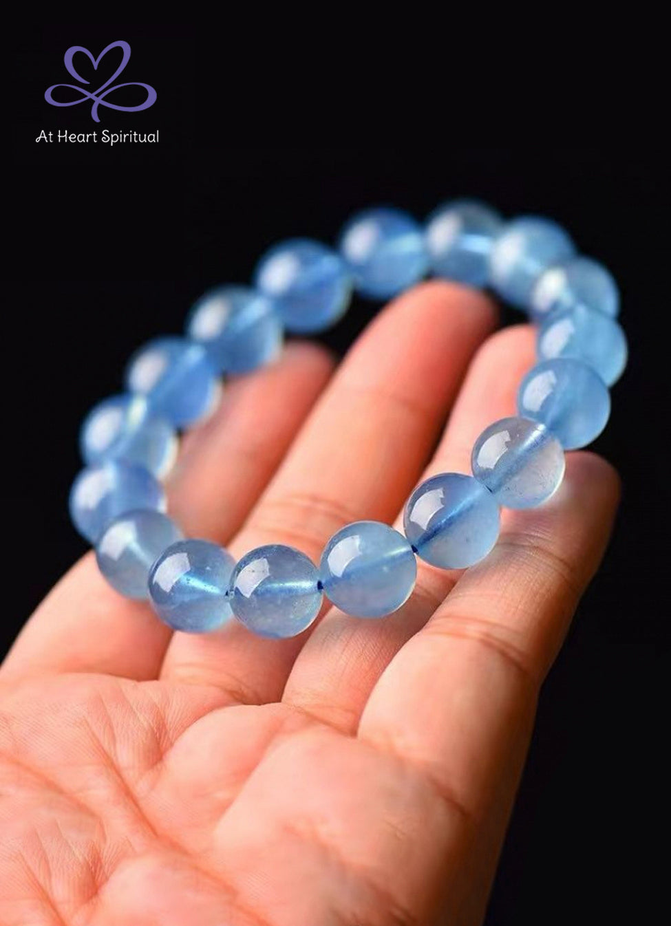 Natural Aquamarine Bracelet, Water Energy